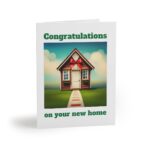 Congratulations On Your New Home Greeting cards (8, 16, and 24 pcs)