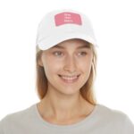 She/Her/Hers Pronouns Baseball Hat with Leather Patch (Rectangle)