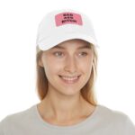 Bad Ass Bitch Baseball Hat with Leather Patch (Rectangle)