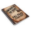 Top Secret Spiral Notebook - F.B.I. Files Journal, Gift for Writers, School Supplies, Office, Secret Keeper, Unique Stationery