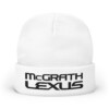 McGrath Lexus Embroidered Knit Beanie, Winter Hat, Personalized Gift, Fashion Accessory, Unisex Beanie, Cozy Headwear