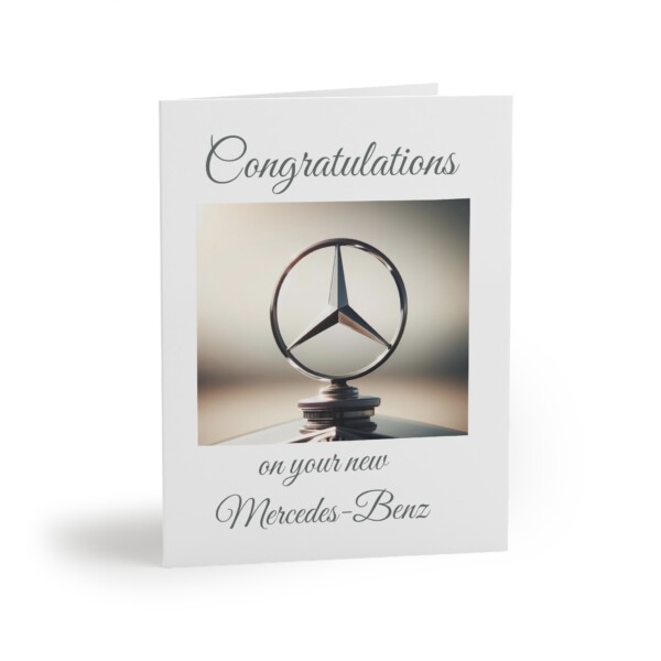 Congratulations On Your New Mercedes-Benz Greeting cards (8, 16, and 24 pcs)